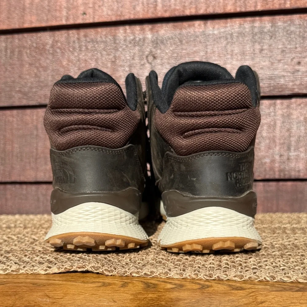 The North Face Men's Dark Brown waterproof leather boots Vals II size 14